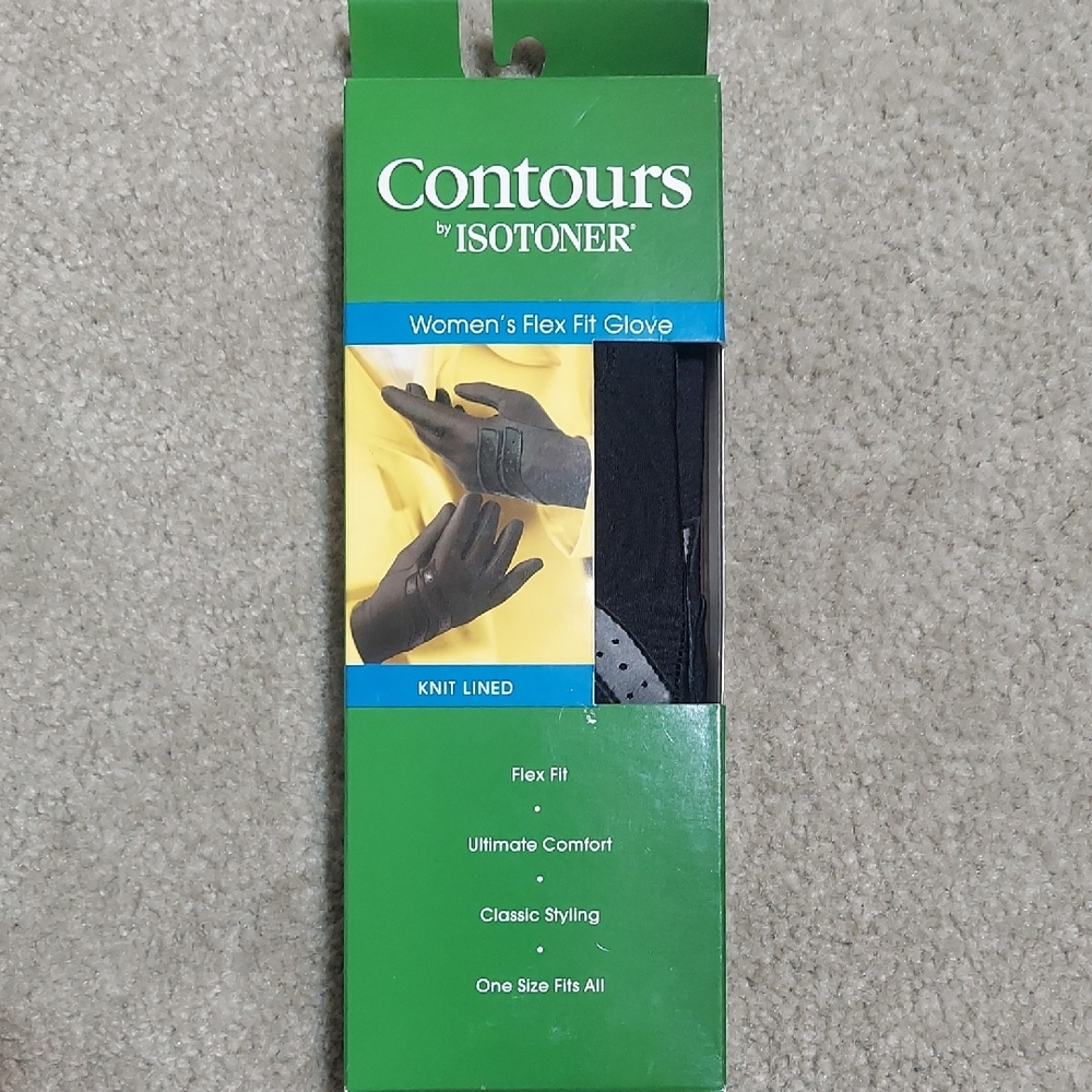 Isotoner Dark Brown Leather Gloves - Picture 2 of 5